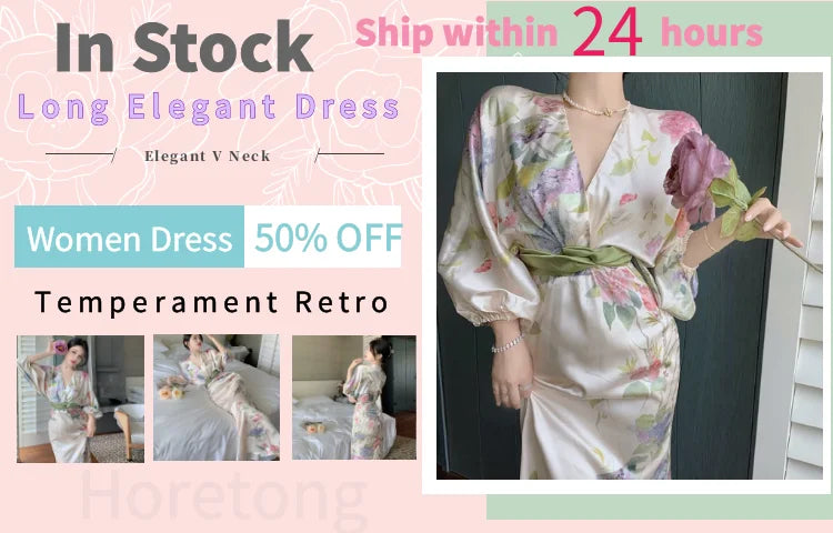 Horetong Elegant Maxi Dresses For Women White Off Shoulder Puff Long Sleeve Elastic High Waist Party Gown Ruffle Holiday Dress