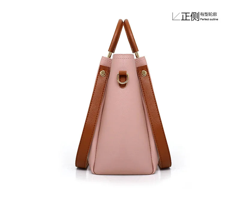 Fashionable Women's Shoulder Bag Hot Sale Of The Season New Style Mother-Child Multi-piece Set Colorful Ribbon Ladies Handbag Si