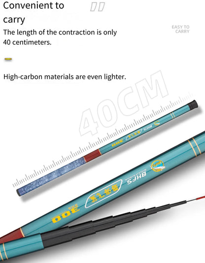 1.8m-4.5m Mini Telescopic Fishing Rod Ultralight Glass Fiber Retractable Portable Stream Hand Pole Fishing Tackle Accessories