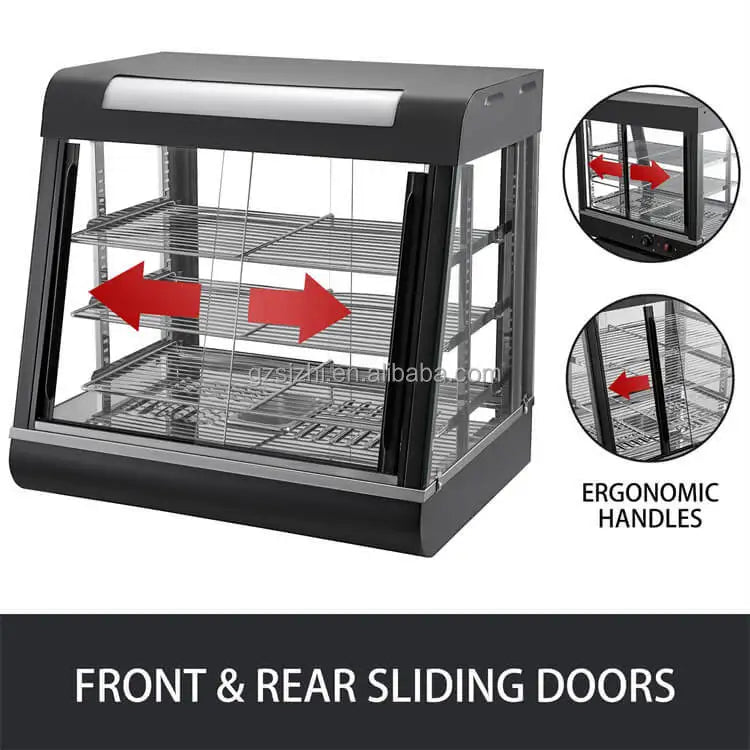 Industrial Commercial Countertop Pizza Hot Food Heating Display Warmer Cabinet Showcase Food Warmers
