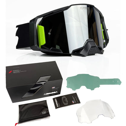 Motorcycle Goggles Set Off Road Riding Dustproof Windproof Sports Glasses for Men MX ATV Cycling Ski Snowboard Protective New