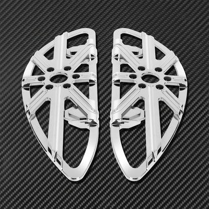 Motorcycle Floorboard Front Rear Footrest Driver Footpeg Passenger Pedal For Harley Touring Electra Street Glide Dyna Softail FL