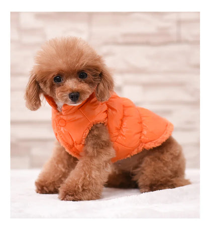 Winter Pet Dog Down Coat Fleece Warm Inside Candy Color Pet Down Warm Coat Puppy Down Clothes Winter Clothes Clothing XS-3XL