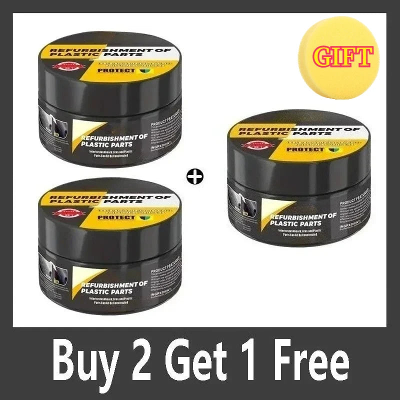 Car Plastic Scratch Repair Paste & Polishing Compound, Interior Exterior Universal Use, Ideal for Auto Tire Care