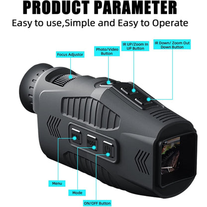Night Vision Goggles,1080p Digital Night Vision Monocular,Infrared Monoculars Save Photos/Videos,Thermal Imaging Telescopes