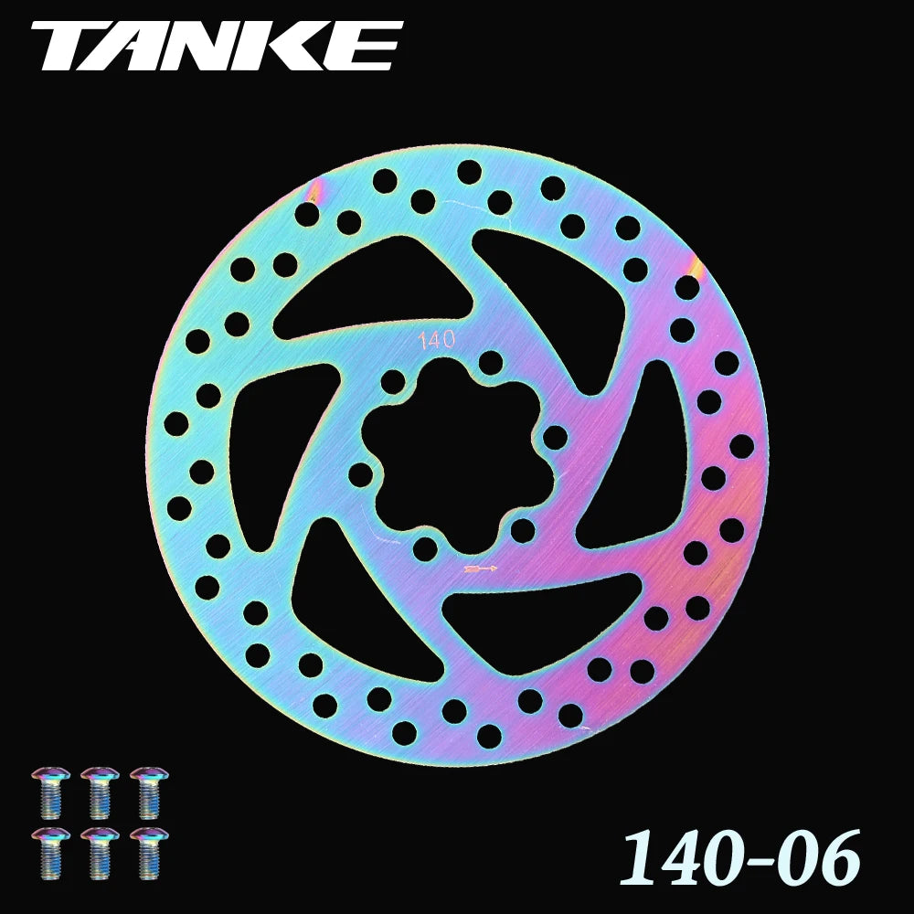 TANKE Bike Disc Brake 140 160 180 203 Rotors With Bolts Hydraulic Brake Road Mountain Bicycle MTB Oil Slick Rotor Bicycle Parts