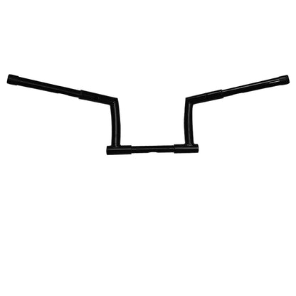 YUNTANMT 8 inch Black 8"Rise Chizeled Ape Hanger 1 1/4" Bar Handlebar For Harley Softail Dyna