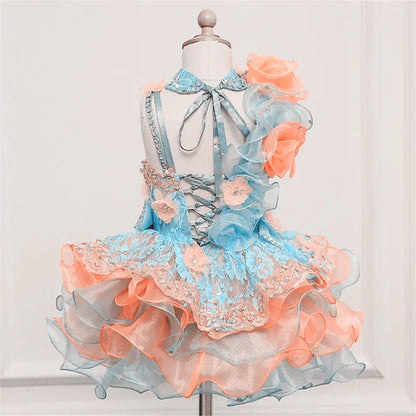 Lovely White Satin Flower Girl Dress for Wedding Dresses Little Princess Bow Kids Birthday Party Evening Customise Gowns