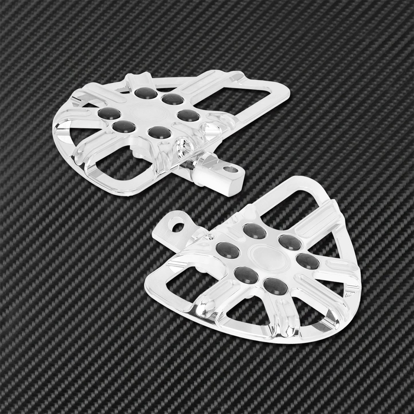 Motorcycle Floorboard Front Rear Footrest Driver Footpeg Passenger Pedal For Harley Touring Electra Street Glide Dyna Softail FL