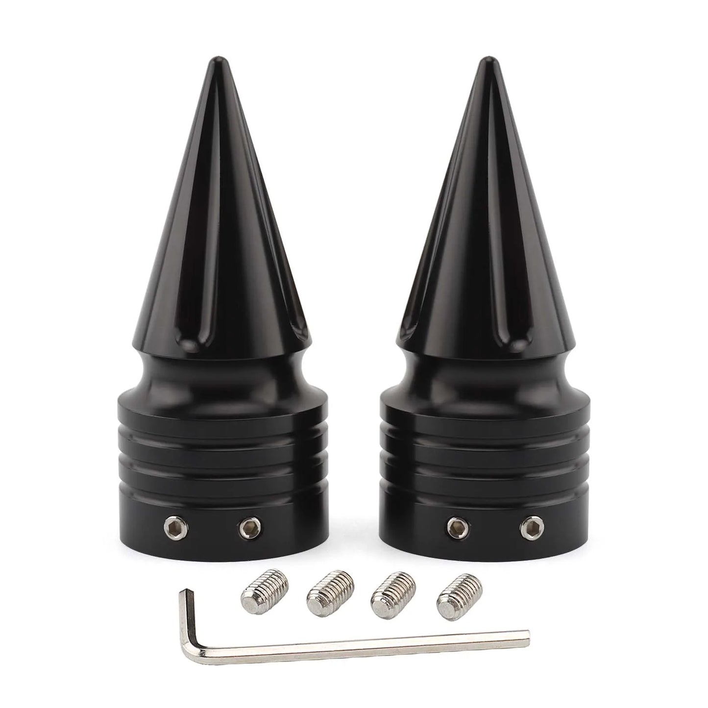Motorcycle CNC Front Axle Nut Cover Cap Aluminum Black For Harley Sportster XL XG Touring FLHT FLHR FLTRX Dyna VRSC Softail