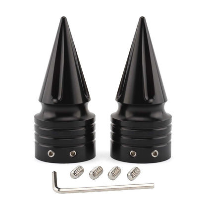 Motorcycle CNC Front Axle Nut Cover Cap Aluminum Black For Harley Sportster XL XG Touring FLHT FLHR FLTRX Dyna VRSC Softail