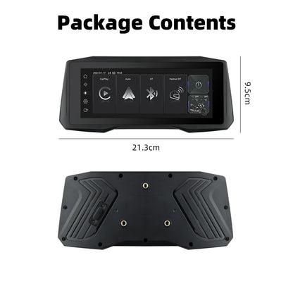 EKIY 7 inch Wireless CarPlay Moto Android Auto Portable Digital Motorcycle Dashboard GPS Navigation Display Screen Monitor TPMS