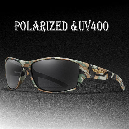 3 Pairs Polarized Fishing Sunglasses Men Camo Military Style UV400 For Cycling Riding, Running, Fishing And Driving