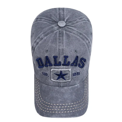 4 Colors Unisex DALLAS 3D Embroidered Baseball Cap Snapback caps Sun hats Dad hats