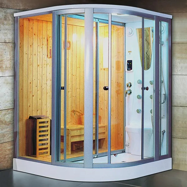 Customization Hot Cheap Family Multi-function Sauna Wooden Steam Shower Room