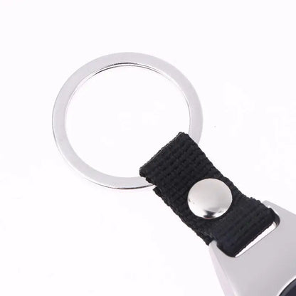 Outdoor Camping and Hiking Accessory: Durable Metal Compass Keychain Carabiner.