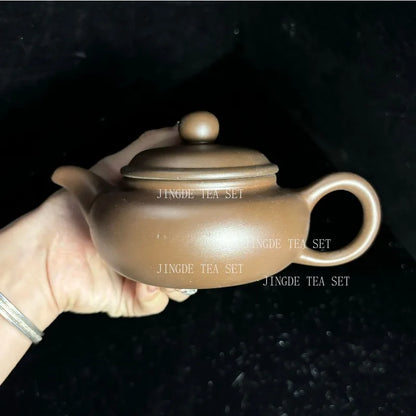 Chinese Yixing Purple Clay Teapot Large-capacity Antique Pot Handmade Xishi Tea Pot Tradition Tea Set Household Drinkware