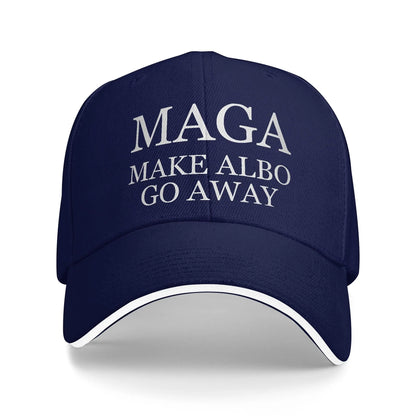MAGA Make Albo Go Away Sandwich Baseball Caps Casual Polyester Australia Saying Snapback Hat Unisex Outdoor Gift Hats