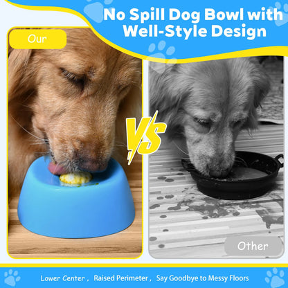 Dog Liquid Lick Bowl with Slow Feeder Design with Silicone Anti Slip Bowl Detachable Easy Cleaning for Wet Food and Bone Broth