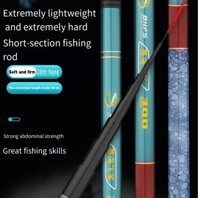 1.8m-4.5m Mini Telescopic Fishing Rod Ultralight Glass Fiber Retractable Portable Stream Hand Pole Fishing Tackle Accessories