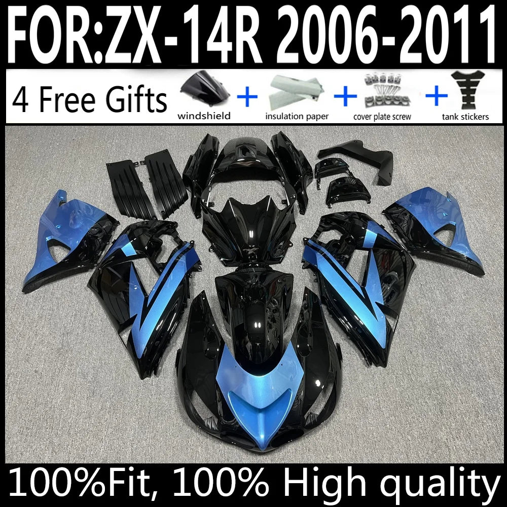 Kawasaki ZX-14R 06 07 08 09 10 11 ZX14R 2006-2011 Motorcycle Fairings Kit ABS Plastic Body Work Cowling Set Full Body