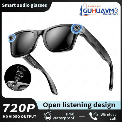 800K HD Camera Smart Sunglasses Video Recording Translator Music Playback Eyeglasses Wireless Bluetooth Call Smart Glasses 2025