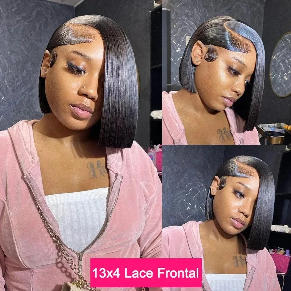 Soft Hair13x4 Straight Synthetic Lace Front Wig for Women Ombre Platinum Blonde Ash Roots Glueless Heat Resistant Fiber Hair Wig