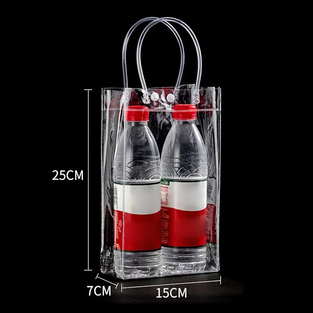 The New PVC Handbag Plastic Candy Bag Convenient Large Capacity Transparent Gift Jelly Bag Gift Bag School Work Daily Matching