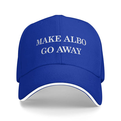 Make Albo Go Away MAGA Sandwich Baseball Cap Hip Hop Australia Saying Unisex Style Adjustable Headwear Travel Gift Hats