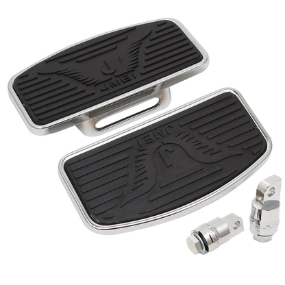 Adjustable Motorcycle Adjustable Passenger Floorboard Mount-Style Foot Rest Floorboards For Harley Dyna Electra Glide