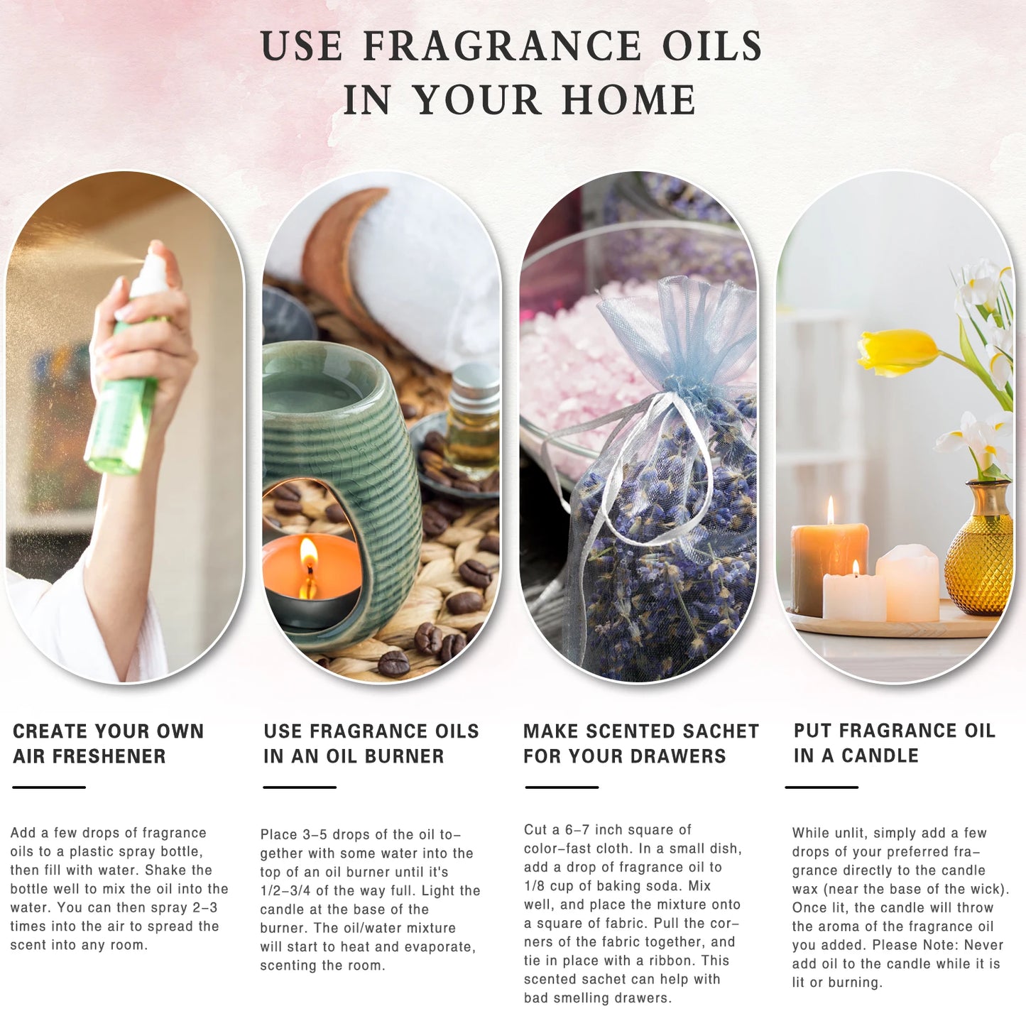 PHATOIL 100ml Aromatherapy Fragrance Oil with Glass Dropper Lime Coconut Strawberry Cherry Watermelon Lemon Mango Aroma Oils