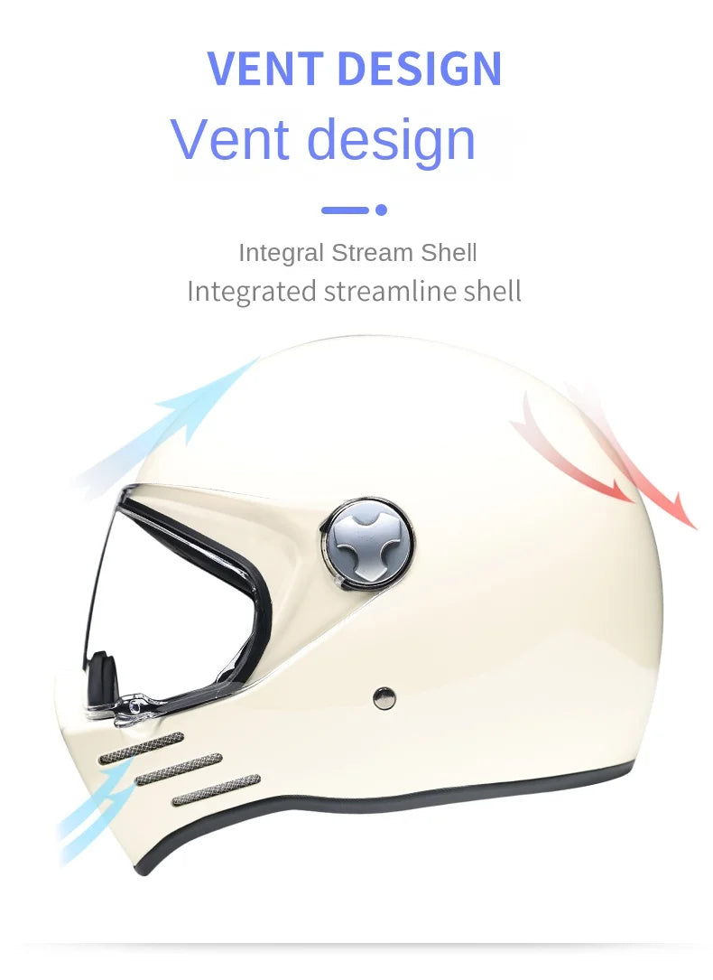 Retro motorcycle helmet Casco cruising motorcycle rider modular helmet full helmet with Bluetooth earphones included ORZ-728