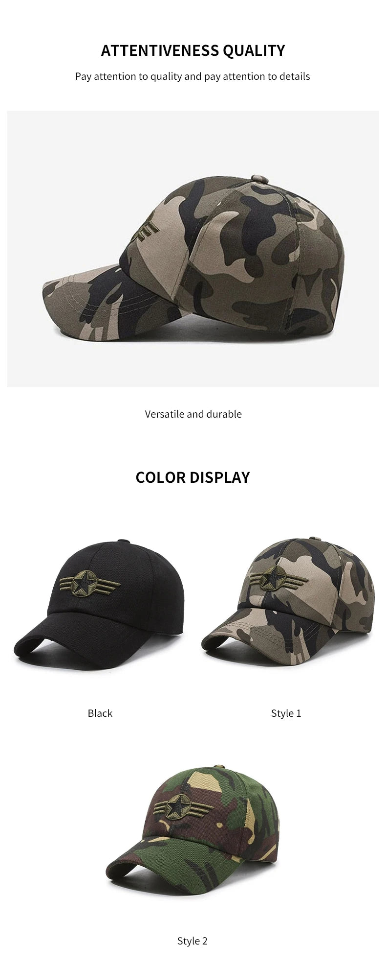 Sports Sun Protection Camouflage Cap Fashion Outdoor Sport Running Baseball Caps Spring and Summer Baseball Hat for Men Women