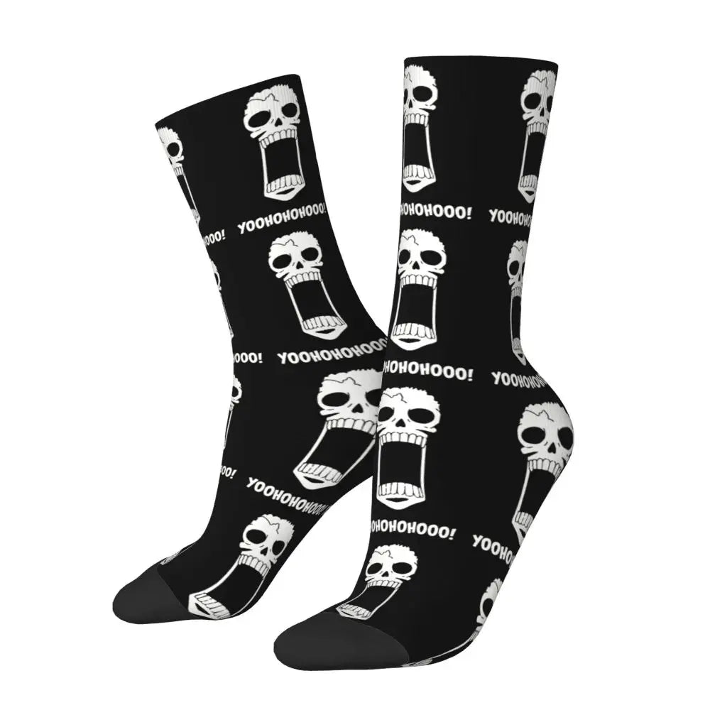 Fashion Men's Socks Harajuku Tony Tony Choppers Sock Luffys Zoros Trafalgar Law Anime Women's Socks Spring Summer Autumn Winter