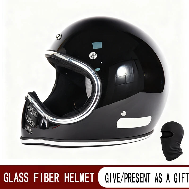Motorcycle helmet Japanese pointy helmet retro cruise knight helmet motorcycle scooter FRP four seasons space helmet.