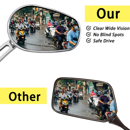 Motorcycles Rear Side Mirrors Rear view For Harley Honda Road King Touring Sportster Fat Boy Softail Bobber Chopper Street Glide