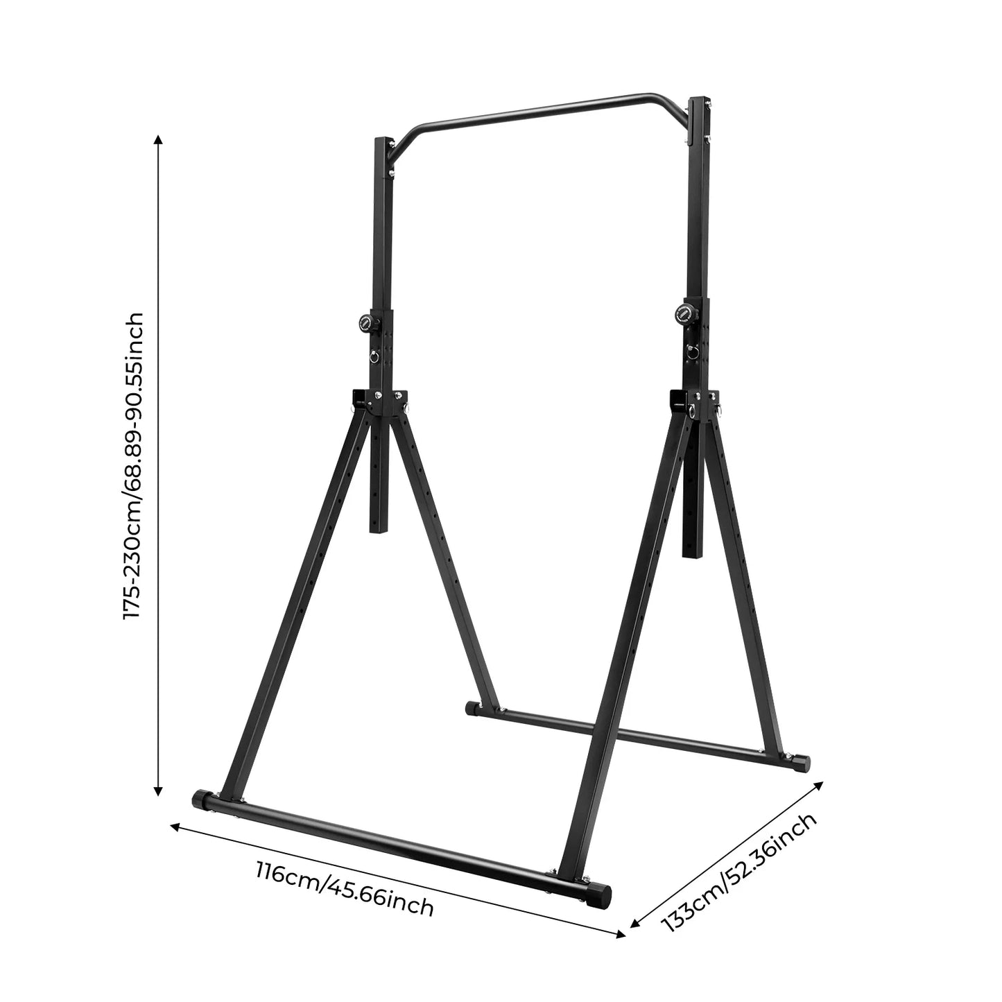 Power Tower Pull Up Bar Dip Station Assistive Trainer for Home Gym Strength Training Workout Equipment 440lb