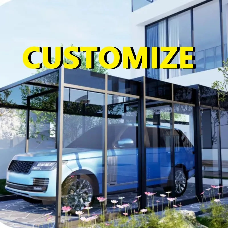 Any Size Custom Retractable Foldable Carport Heavy Home Villa Patio Durable Waterproof Windproof Sun Shade Car Garage Safe Tough