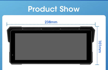 Jansite Portable 7/8.1 inch IP67 Waterproof Motorcycle 4K DVR GPS Navigation Wireless Carplay Android Auto Moto Recorder Monitor