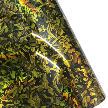 High Glossy Black Gold Silver Red Forged Carbon Fiber Car Sticker Sticker on the Hood Adhesive Vinyl for Car Stickers