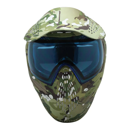 GREAT II Lotus Camo Tactical PAINTBALL MASK with Visor Airsoft Mask with DYE I4 Thermal Lens