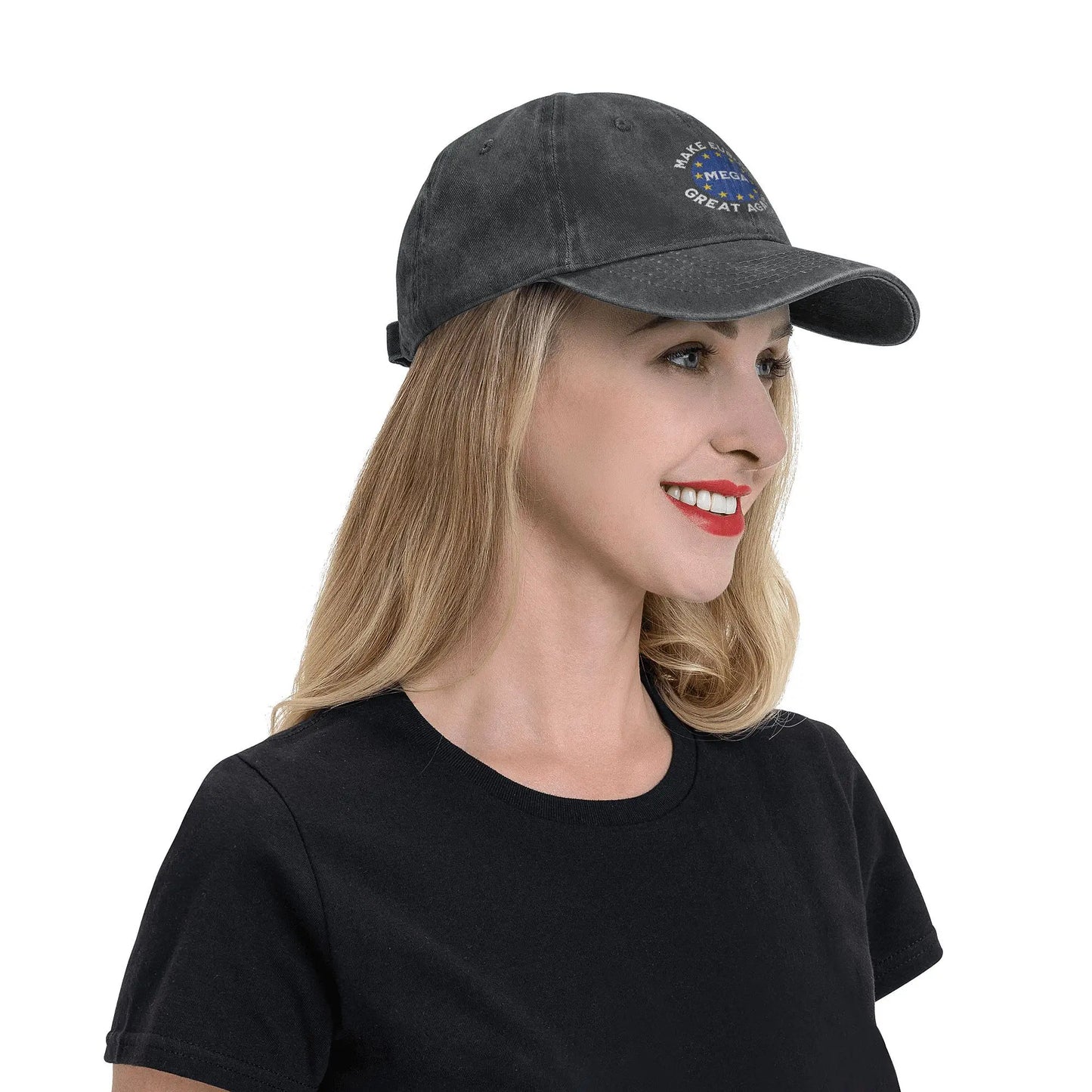 Make Europe Great Again Star Baseball Caps Casual Distressed Cotton MEGA EU Snapback Cap Unisex Outdoor Unstructured Soft Hat