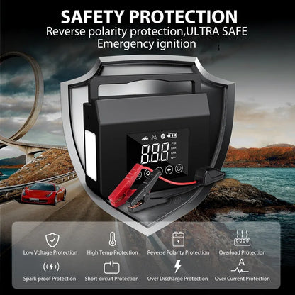 Jump Starter with Air Compressor, 4000A Car Battery Jump Starter(ALL Gas/8.0L Diesel) with 150PSI Tire Inflator 12V Car Battery