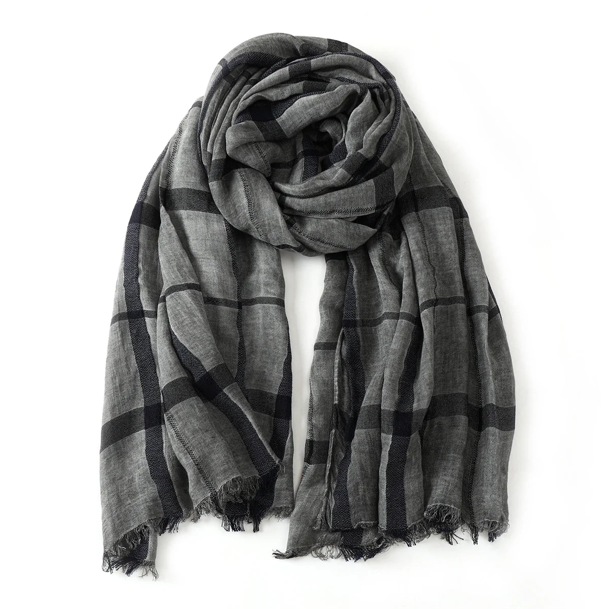 Fashion Plaid Cotton Linen Men Scarves Autumn Winter Warm Men's Scarf Short Tassel Bufanda Male Accessories Pashmina Shawl