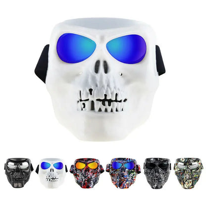 Dirt Bike Racing ATV Racing Halloween Eyewear Shield Skull Face Mask For Eyewear Motorbike