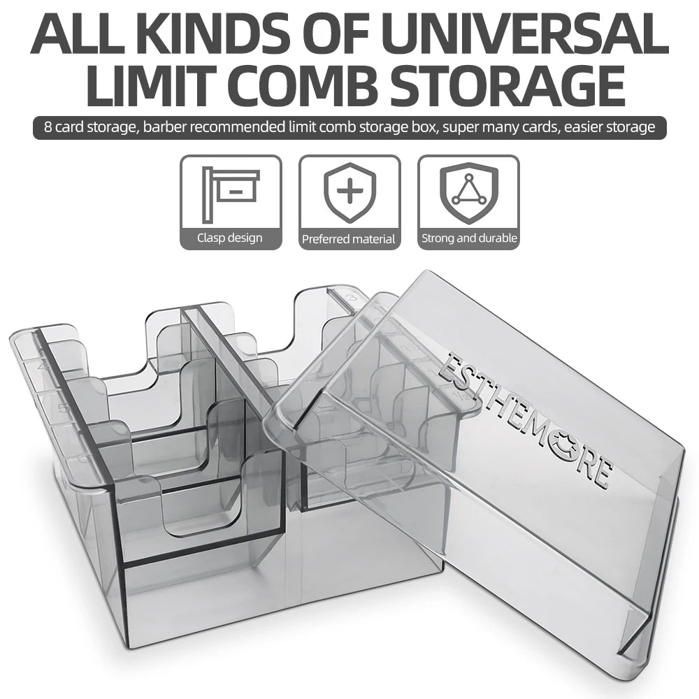 Universal Hair Clipper Storage Box Limited Position Comb Storage Rack Style Hair Clipper Accessories Salon Hair Clipper Tools