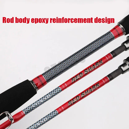 1.6M Saltwater Offshore 100-300g Casting/Spinning Carbon Fiber Boat Fishing Rod Portable Travel Fishing Rod EVA Handle Surf Rod