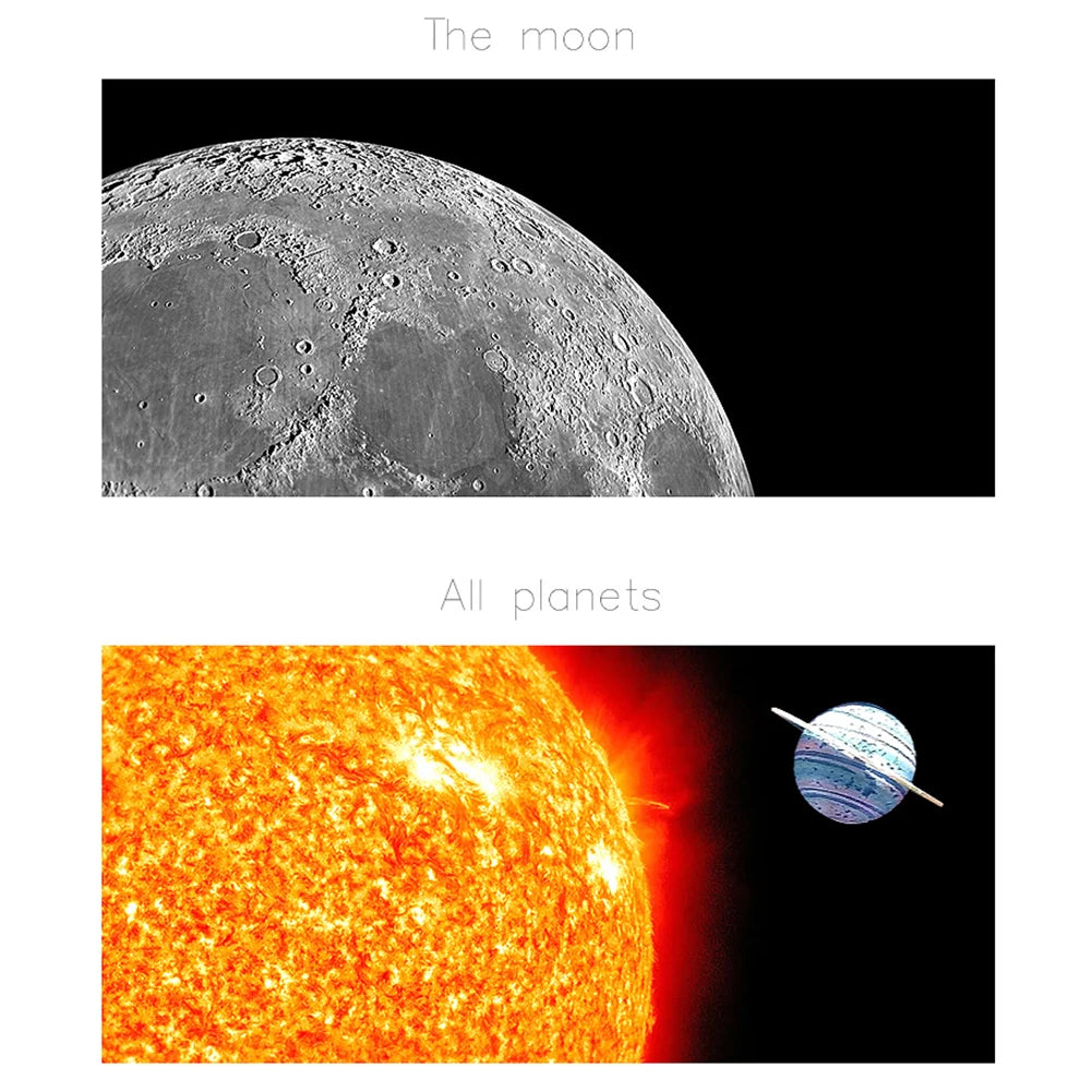 20X 30X 40X Astronomical Telescope Portable Travel Telescope Monocular HD Moon Space Planet Observation for Children Gifts