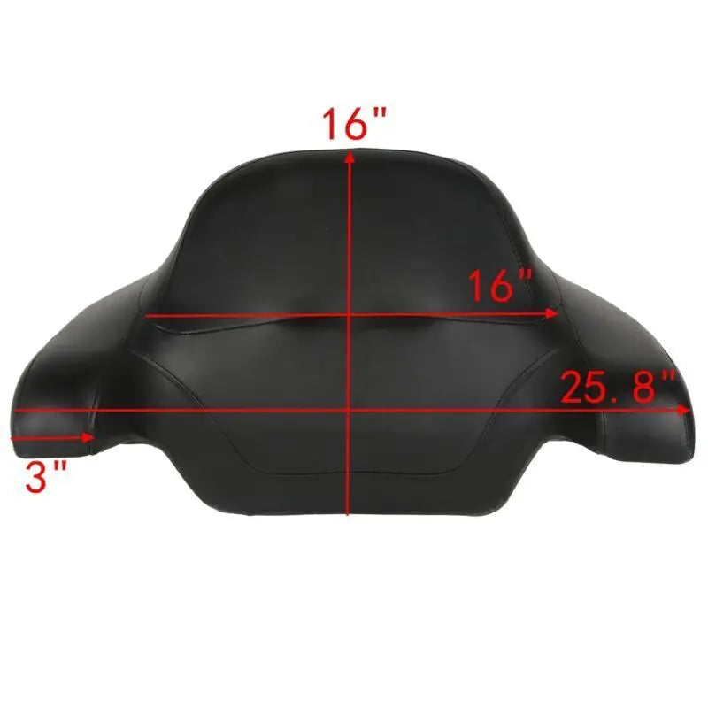 Motorcycle King Trunk Pad Top Rack LED Brake Light For Harley Touring Road Glide 2014-2025