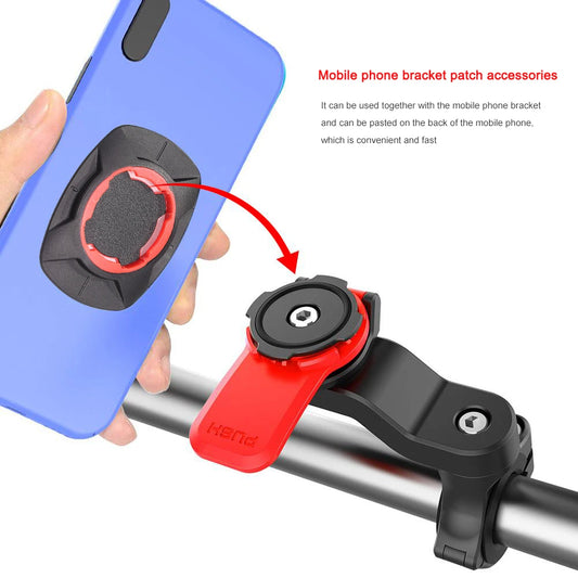 Motorcycle Bike Phone Holder Phone Bracket Vibration Damper Bike Handlebar Navigation Support for 4.7-7.2'' Phone
